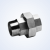 Муфта-американка плоская нержавеющая (внутренняя-наружная резьба) DN65 (2 1/2") DIN 2993 AISI 304 (L) / 1.4301 (7) / 08X18H10